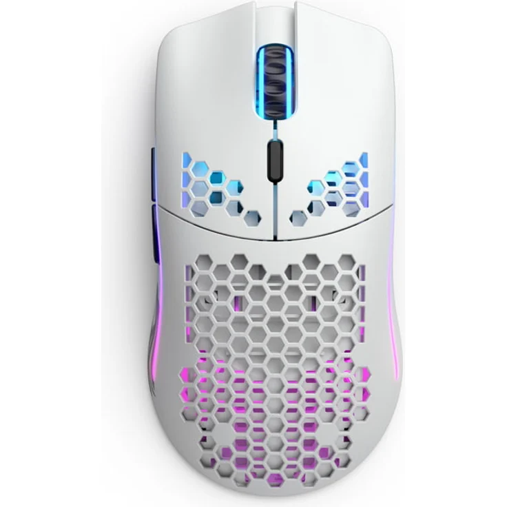 Glorious PC Gaming Race Model O- Wireless Gaming-Maus, Weiß Matt – Bild 1