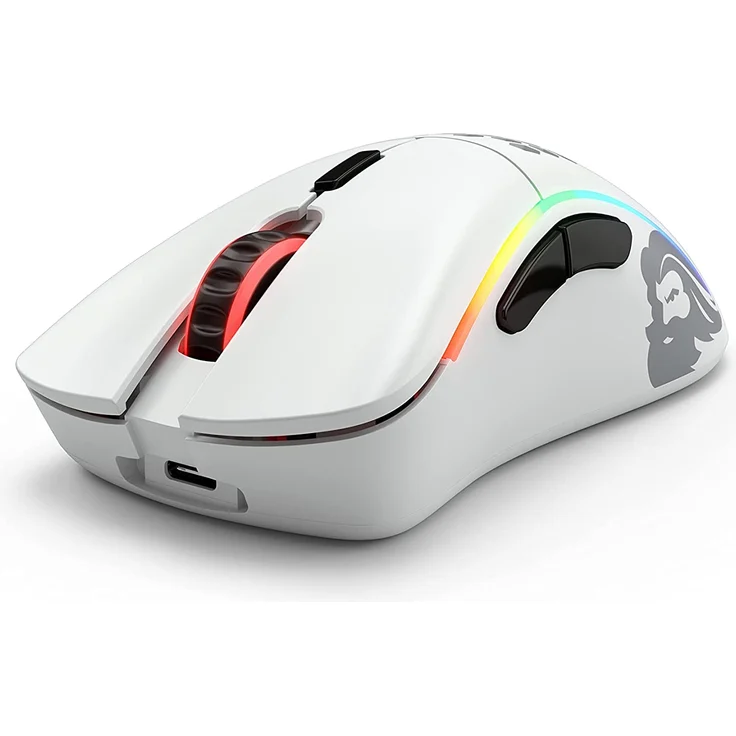 Glorious PC Gaming Race Model D- Wireless Gaming-Maus, Weiß Matt – Bild 3