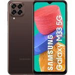 Samsung Galaxy M33 5G Smartphone 16,76cm (6,6 Zoll) TFT-Display, 128GB interner Speicher, 6GB RAM, Dual-SIM, Android 12, Brown