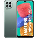 Samsung Galaxy M33 5G Smartphone 16,76cm (6,6 Zoll) TFT-Display, 128GB interner Speicher, 6GB RAM, Dual-SIM, Android 12, Khaki Green