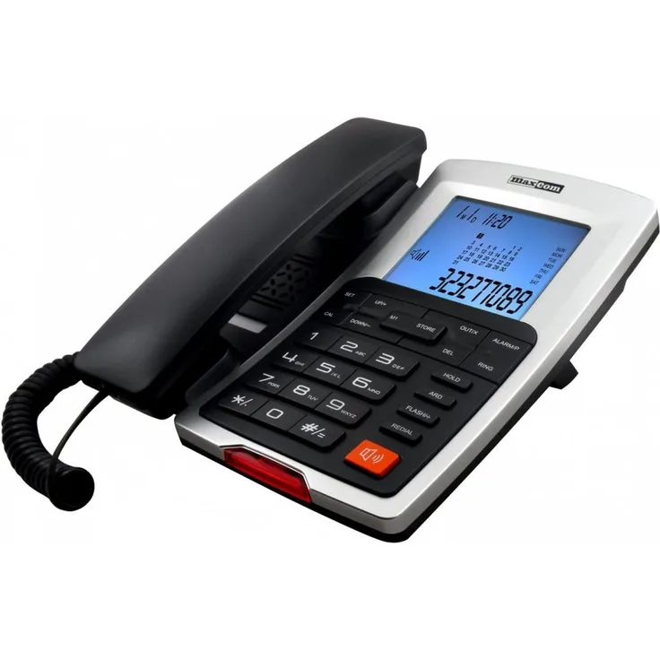 MaxCom KXT709 Clip Phone, schwarz, silber