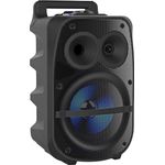 auvisio Partylautsprecher PMA-950.k Mobile PA-Partyanlage Bluetooth MP3 USB SD Karaoke UKW 150 Watt