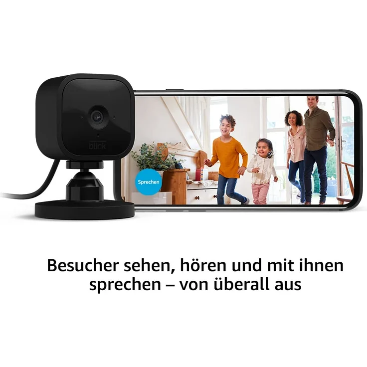 Blink Mini – Kompakte, smarte Plug-in-Sicherheitskamera für innen, 1080p-HD-Video, Nachtsicht, Zwei-Wege-Audio, Bewegungserfassung, einfache Einrichtung, funktioniert mit Amazon Alexa – 1 Kamera, schwarz – Bild 3