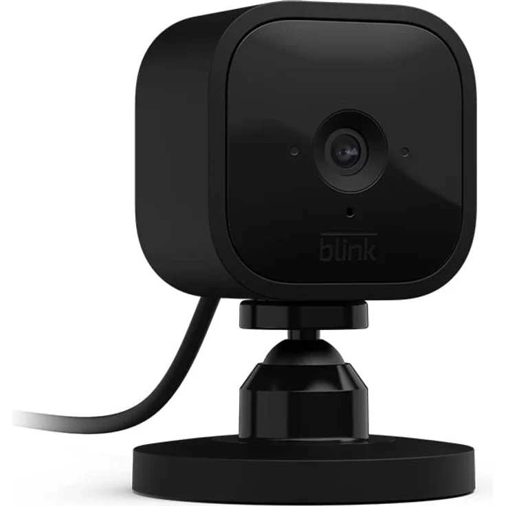 Blink Mini – Kompakte, smarte Plug-in-Sicherheitskamera für innen, 1080p-HD-Video, Nachtsicht, Zwei-Wege-Audio, Bewegungserfassung, einfache Einrichtung, funktioniert mit Amazon Alexa – 1 Kamera, schwarz – Bild 1