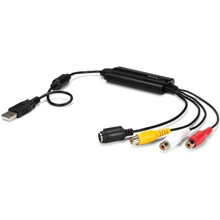 StarTech.com USB Video Capture Adapter - S Video - Composite to USB 2.0 Video Capture Cable with TWAIN Support - Analog to Digital Converter - Windows Only - video capture adapter - USB 2.0