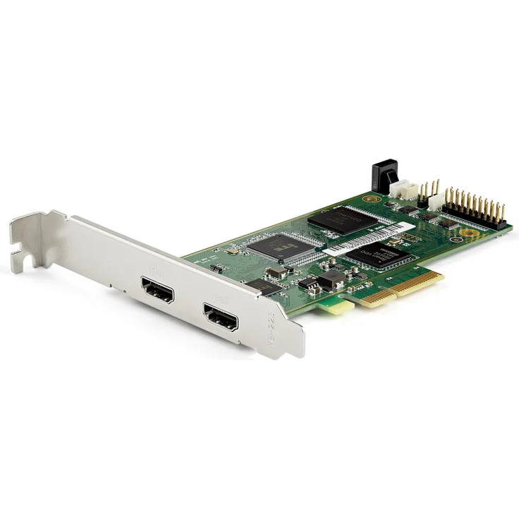 StarTech.com PCIe HDMI Capture Card, 4K 60Hz PCI Express HDMI 2.0 Capture Card w- HDR10, UHD Video Capture Device for Desktop, PCIe x4 Video Recorder-Adapter-Live Streaming, H.264 Support - Video Capture-Recording (PEXHDCAP4K) - Videoaufnahmeadapter - PCIe – Bild 1