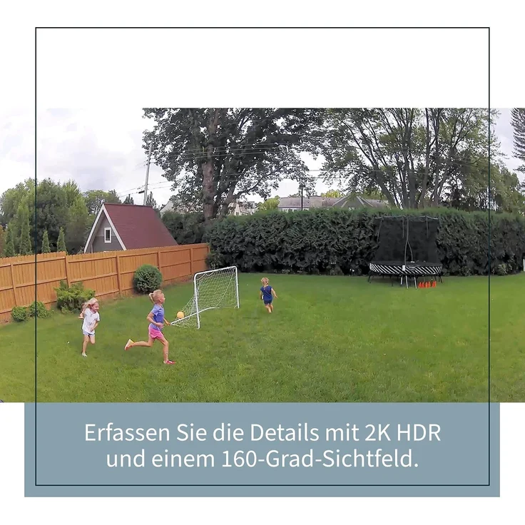 Arlo Pro 4 2K IP Überwachungskamera Außen 4er Set, Kabellos, Licht, Farb-Nachtsicht, Bewegungsmelder, Sirene, kein Hub benötigt, weiß – Bild 4