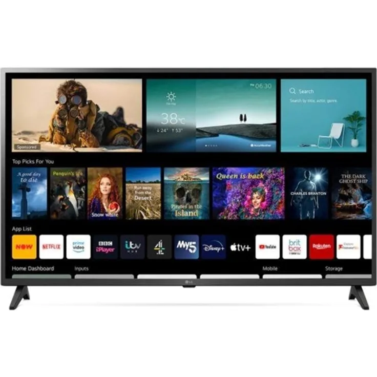 LG 43UP751C0ZF 108 cm (43 Zoll) LED Smart TV (Ultra HD, HDR, Direct LED) HD-Triple-Tuner (Sat, Antenne, Kabel) Modelljahr 2021 Energieklasse G (EU-Modell)