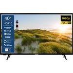 Telefunken XF40K550 100 cm (40 Zoll) LED Smart TV (Full HD, HDR, Edge LED) HD-Triple-Tuner (Sat, Antenne, Kabel) Modelljahr Energieklasse F (DE-Modell)