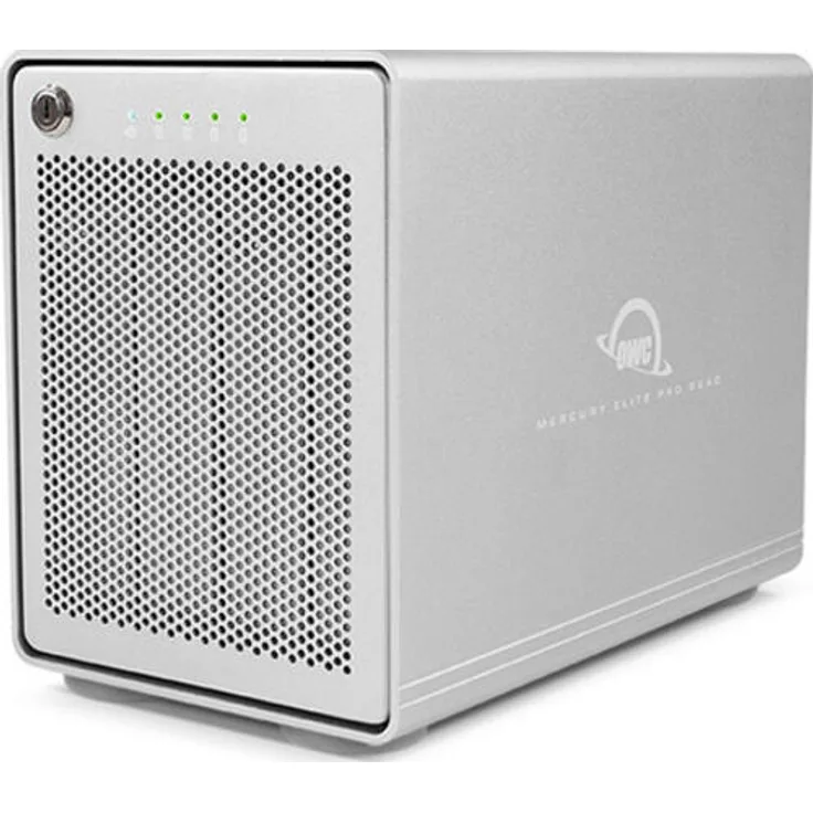 OWC Mercury Elite Pro Quad HDD-Gehäuse Silber 5 Zoll (OWCMEQCTSRT00)