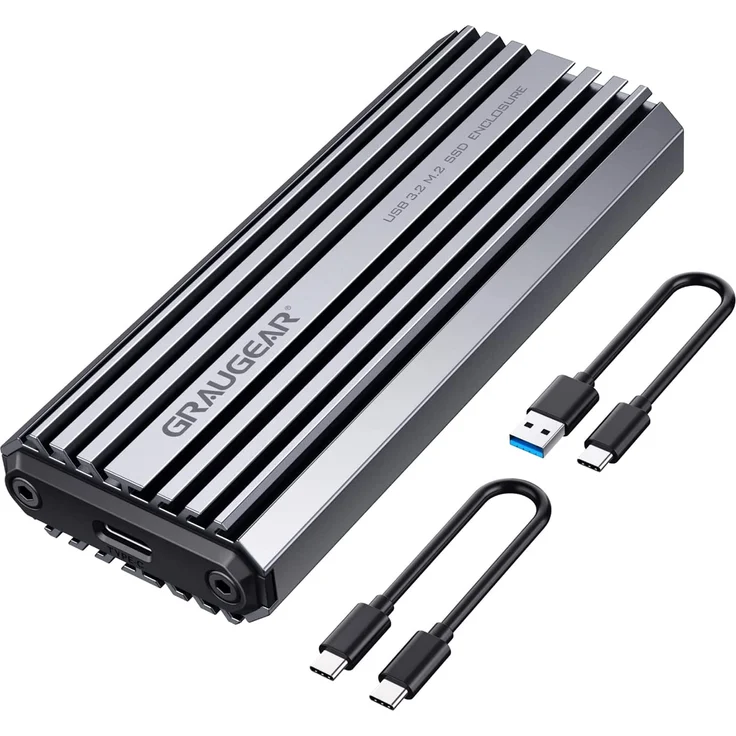 GrauGear externes Gehäuse M.2NVMe SSD PCIe3.0 10Gbit retail - Gehäuse