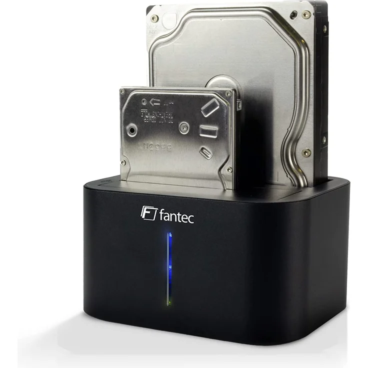 FANTEC DS-X2U3-Alu - Bis zu 2x 6,35cm 2,5Zoll und-oder Bis zu 8,89cm 2x 3,5Zoll SATA HDD Klon & Dockingstation – Bild 1