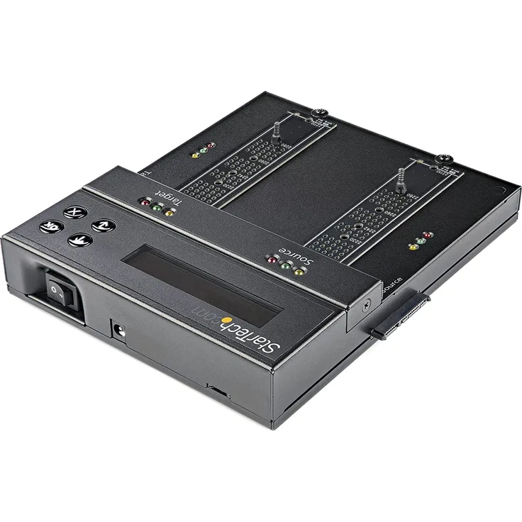 STARTECH.COM Selbständiger M.2 SATA M.2 NVMe Duplikator-Löscher SATA-SSD Festplatten klonen-löschen SATA und 6,3cm-8,8cm 2,5