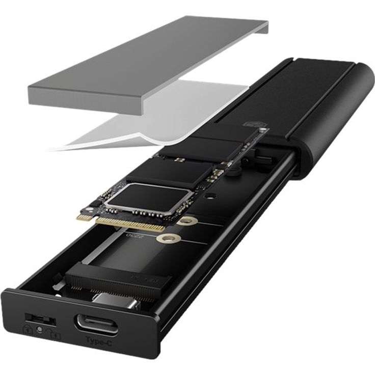 Externes Geh. IcyBox USB Type-C Gehäuse für M.2 NVMe SSD – Bild 6