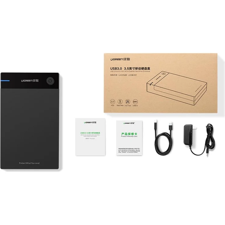 UGREEN External Hard Drive Enclosure for 3,5-Zoll-SATA Externe Gehäuse (50422) – Bild 7