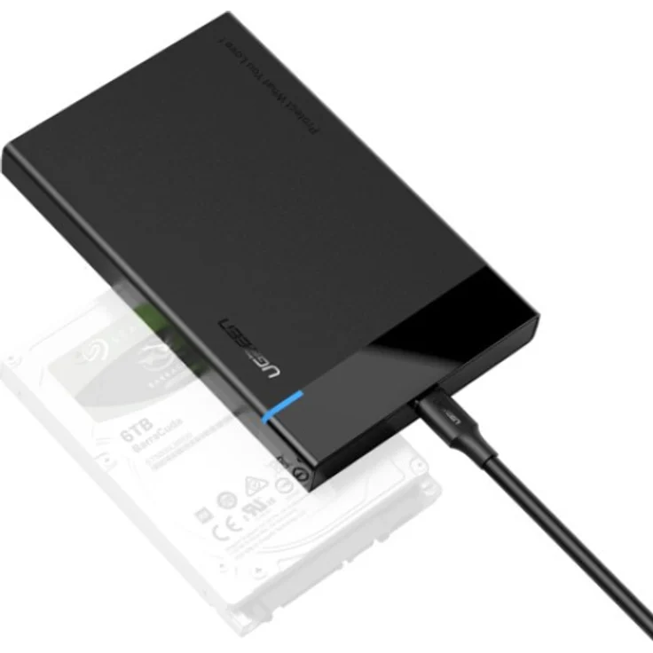 UGREEN External Hard Drive Enclosure for 2,5-Zoll HDD-SSD Externe Gehäuse (50743) – Bild 1
