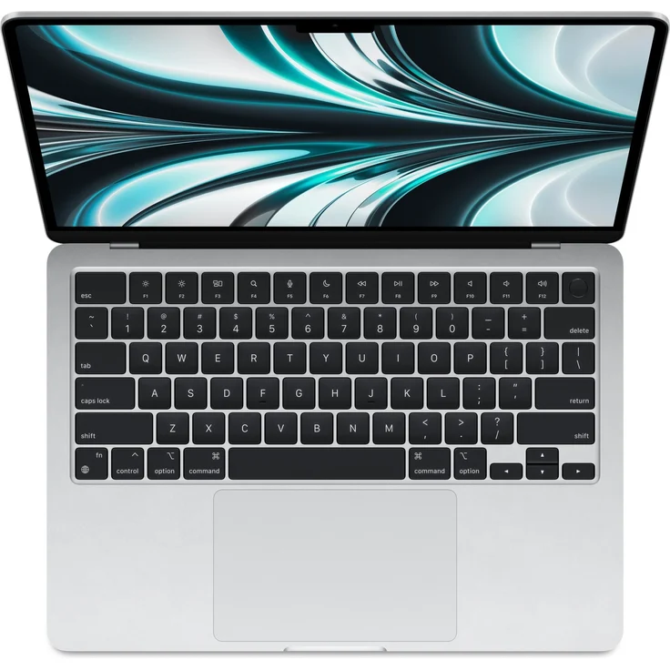Apple MacBook Air 13 (2022) 13,6 Zoll (2560 x1664) Retina, Apple M2 (8-Core CPU) 8GB RAM, 256GB SSD (Apple 8-Core GPU) macOS, Silber (MLXY3D/A) – Bild 2