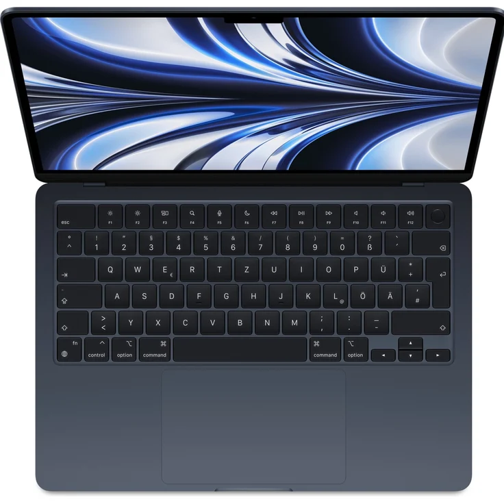Apple MacBook Air 13 (2022) 13,6 Zoll (2560 x 1664) Retina, Apple M2 (8-Core CPU) 8GB RAM, 256GB SSD (Apple 8-Core GPU) macOS, Midnight (MLY33D/A) – Bild 2