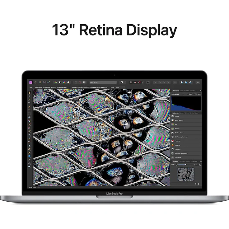 Apple MacBook Pro 13 (2022) - 13,3 Zoll (2560 x 1600) Retina, Apple M2 (8-Core CPU) 8GB RAM, 256GB SSD (Apple 10-Core GPU) macOS, Space Grau (MNEH3D/A) – Bild 4