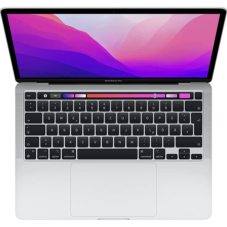 Apple MacBook Pro 13 (2022) - 13,3 Zoll (2560 x 1600) Retina, Apple M2 (8-Core CPU) 8GB RAM, 256GB SSD (Apple 10-Core GPU) macOS, Silber (MNEP3D/A) – Bild 2