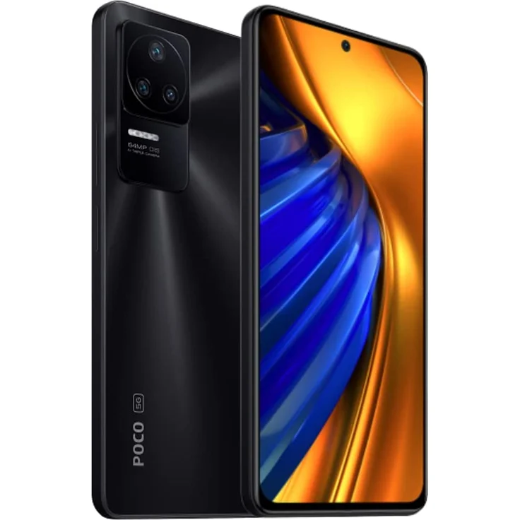 Xiaomi Poco F4 5G Smartphone 16,94cm (6,67 Zoll) AMOLED-Display, 128GB interner Speicher, 6GB RAM, Dual-SIM, Android 12, Night Black – Bild 1