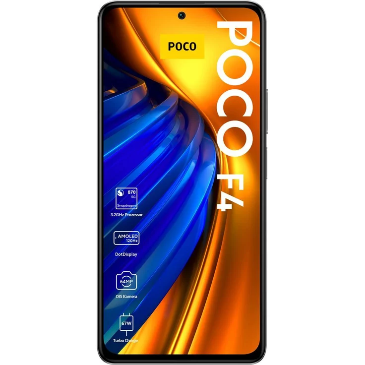 Xiaomi Poco F4 5G Smartphone 16,94cm (6,67 Zoll) AMOLED-Display, 128GB interner Speicher, 6GB RAM, Dual-SIM, Android 12, Moonlight Silver – Bild 5