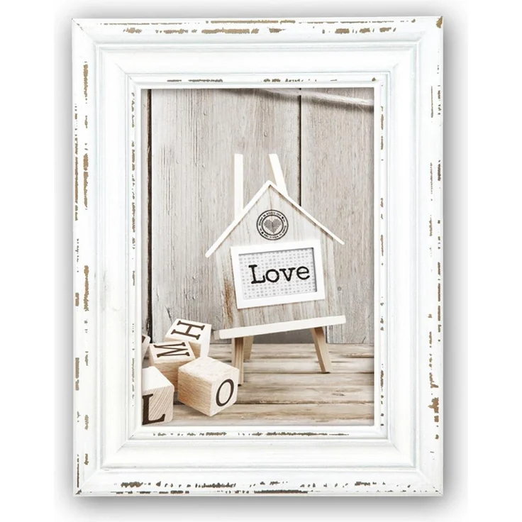 ZEP Rivoli 15x20 cm, weißer Holzrahmen im Vintage-Style – Bild 1