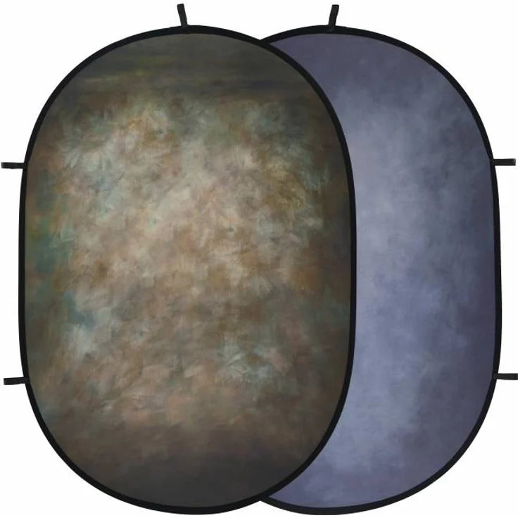 BRESSER Falthintergrund BR-FB1017 150 x 200cm Braun-Blau