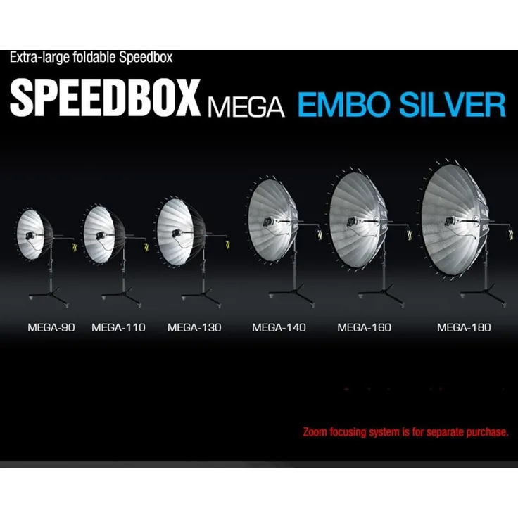 SMDV Speedbox Mega 90 Deep Softbox 90cm Zilver Bowens Mount