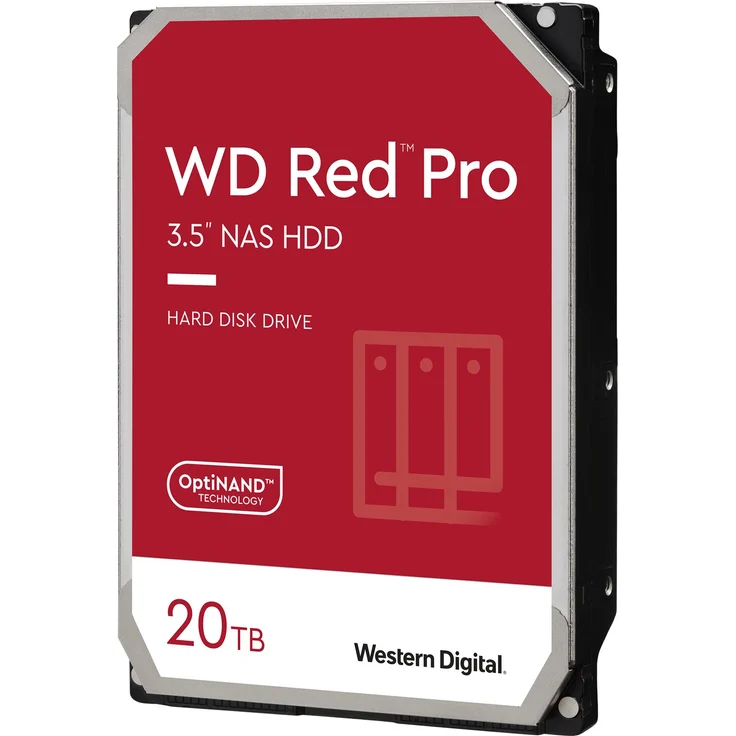 Western Digital WD Red Pro NAS Hard Drive WD201KFGX - Festplatte - 20 TB - intern - 3.5'' (8.9 cm) - SATA 6GB/s – Bild 1