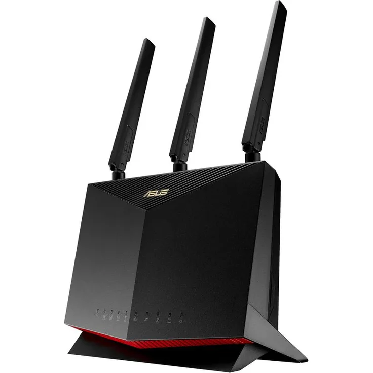 ASUS 4G-AC86U LTE WLAN-Router (WiFi-5 AC2600, SIM Slot, LTE Cat. 12 bis zu 600 Mbits, Gigabit LAN, AiProtection), 90IG05R0-B