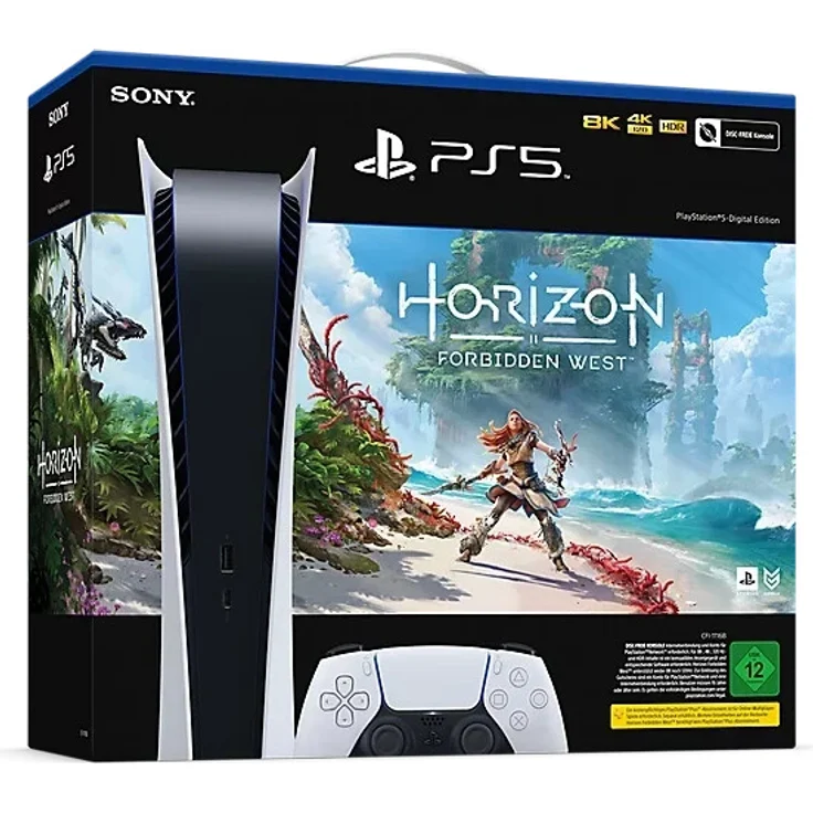 Sony PlayStation 5 Digital Edition 825 GB + Horizon Forbidden West – Bild 1