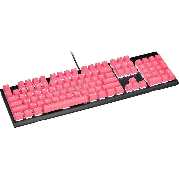 PBT DOUBLE-SHOT PRO Keycap Mod Kit, Standard Bottom Row, Pink