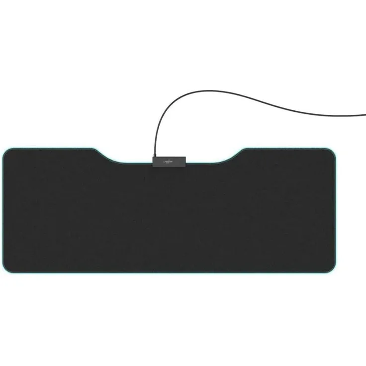 Hama Lethality 450 Illuminated - Schwarz - Einfarbig - Stoff - Gummi - USB - Anti-Rutsch-Basis - Gaming-Mauspad (00186077)