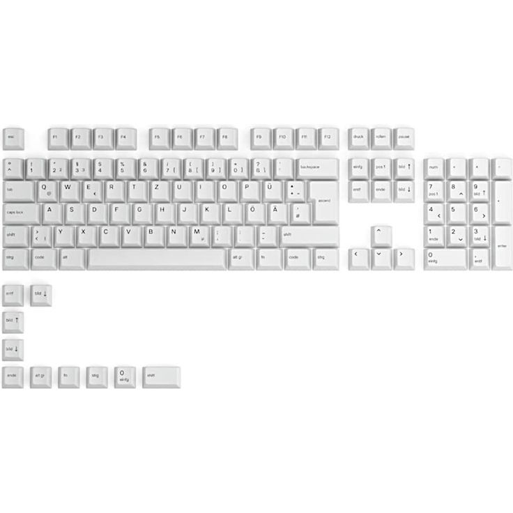 Glorious PC Gaming Race GPBT ISO DE-Layout Tastenkappen für Mechanische Tastatur, aus Ultra-Haltbarem PBT-Kunststoff  – Bild 1