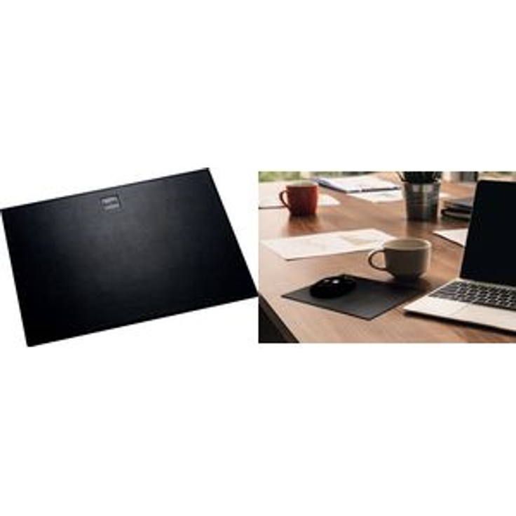 helit Maus Pad - the leather pad aus Leder, schwarz Oberfläche aus echtem Leder - 1 Stück (H2524195)