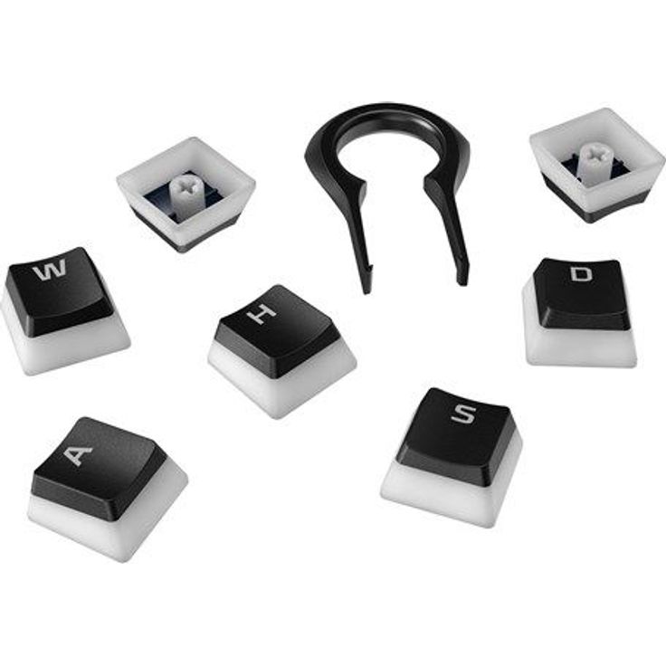HP HyperX Pudding PBT Keycaps - Black - US - Keycaps - Englisch - US - Schwarz – Bild 1