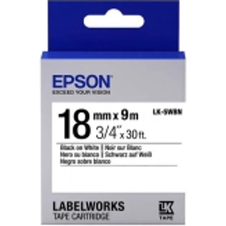 Epson TAPE - LK5WBN STD BLK-WHT 18-9 (#296022)