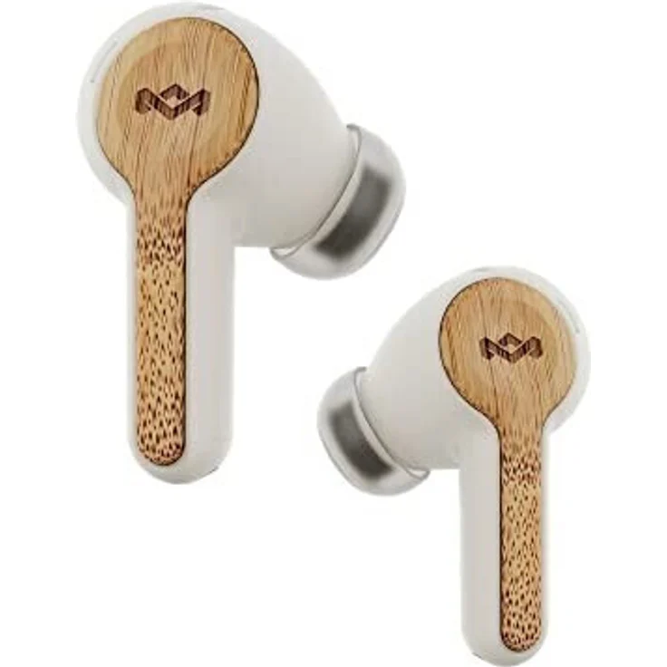 House of Marley Rebel (2021) In-Ear-Kopfhörer, True-Wireless, IPX5, weiß/braun – Bild 1