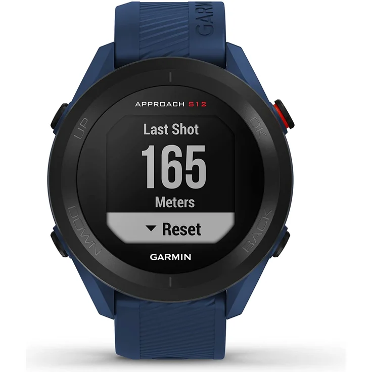 Garmin Approach S12 Golf-Uhr mit Schlagweitenmessung und Distanzangaben GPS, Unisex, 43,7mm, Kunststoffgehäuse, Dunkelblau/Schwarz – Bild 3