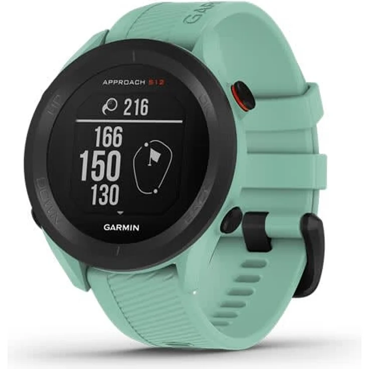 Garmin Approach S12 Golf-Uhr mit Schlagweitenmessung und Distanzangaben GPS, Unisex, 43,7mm, Kunststoffgehäuse, Mintgrün/Schwarz – Bild 6