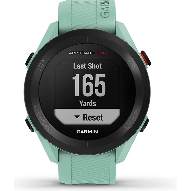 Garmin Approach S12 Golf-Uhr mit Schlagweitenmessung und Distanzangaben GPS, Unisex, 43,7mm, Kunststoffgehäuse, Mintgrün/Schwarz – Bild 5