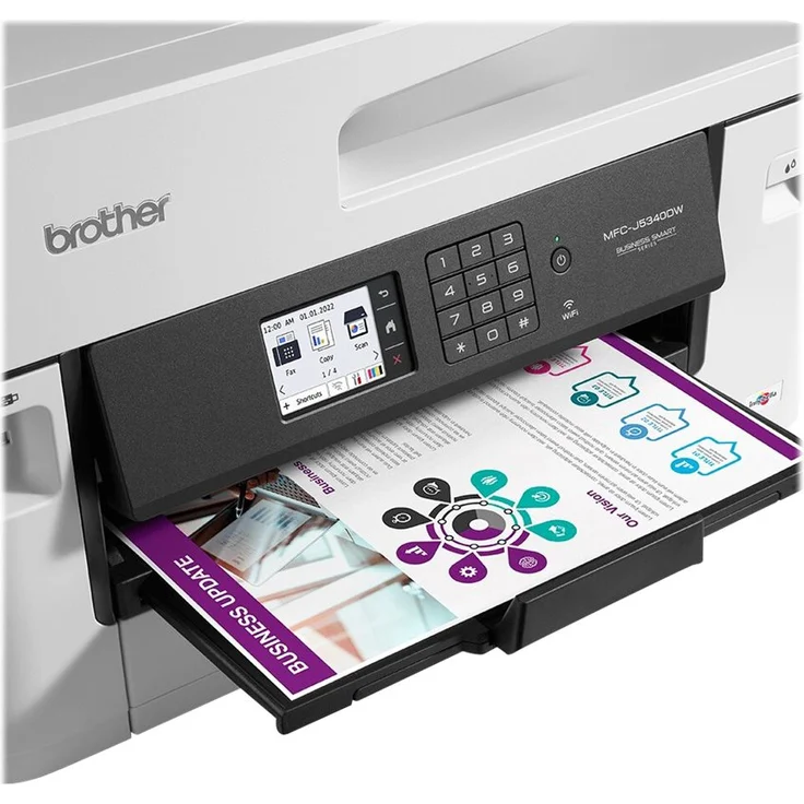 Brother MFC-J5340DW 4-in-1 Farbtintenstrahl-Multifunktionsgerät (250 Blatt Papierkassette, Drucker, Scanner, Kopierer, Fax), Weiß – Bild 4