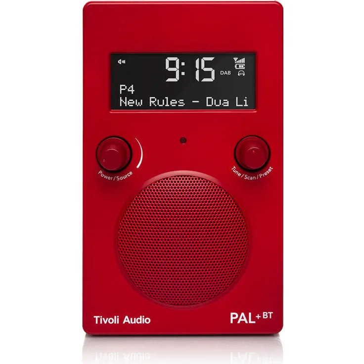 Tivoli PAL+ BT Gen2 Digitalradio mit Bluetooth, Wecker, LCD-Display, rot - Preisvergleich