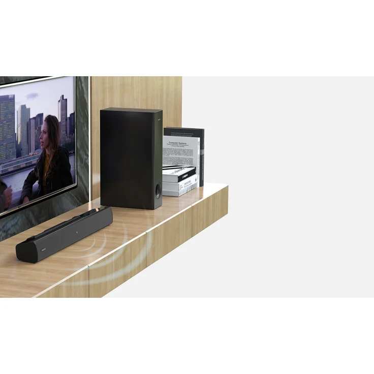 Creative Stage V2 2.1 Soundbar mit Subwoofer, schwarz – Bild 9
