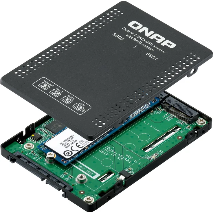 QNAP QDA-A2MAR Laufwerkschacht mit RAID-Unterstützung für PC und NAS