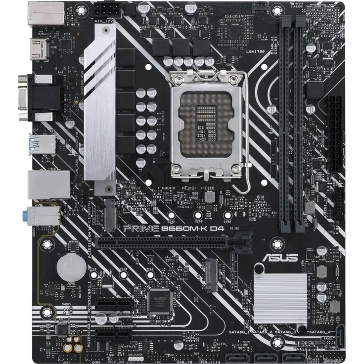 ASUS PRIME B660M-K D4 Mainboard - Intel B660 - Intel LGA1700 Sockel - DDR4 RAM - Micro-ATX – Bild 1