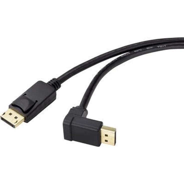 Renkforce DisplayPort Anschlusskabel 1.50 m SP-9163732 vergoldete Steckkontakte Schwarz (1x DisplayPort Stecker - 1x DisplayPort Stecker) (SP-9163732)