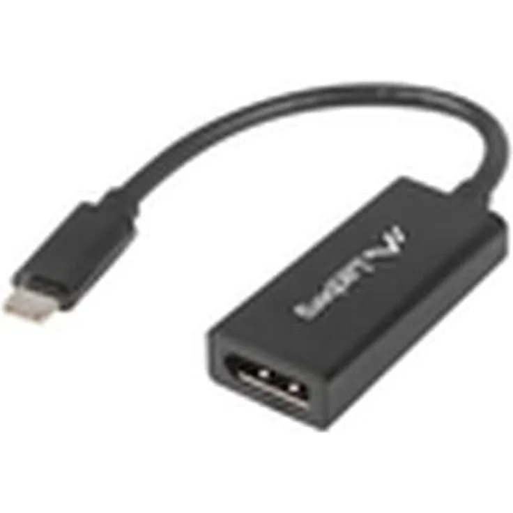 Lanberg AD-UC-DP-01 Videokabel-Adapter 0,15 m USB Typ-C DisplayPort Schwarz (AD-UC-DP-01)