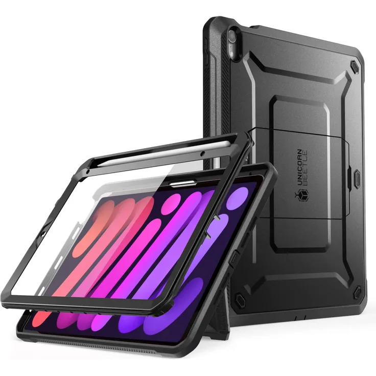 SUPCASE Hülle für Apple iPad Mini (6 Generation), iPad 8.3'' (2021), Schwarz